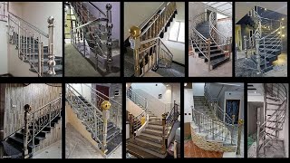 Garde Corps Escalier en Inox  Rampe Escalier Intérieur en Inox  Stainless steel stair railing [upl. by Haleehs]