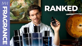 Every Dior Sauvage Ranked  Elixir EDT EDP Parfum [upl. by Lenad]