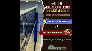 VOLLEYBALL SPECIAL COVERAGE Klamath Union Pelicans  Henley Hornets  October 22nd 2024 [upl. by Atiuqrahc363]