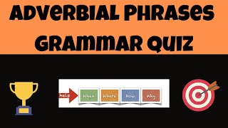 Adverbial Phrases Quiz for Visual Learners  Can You Pass This Test [upl. by Anaujahs]