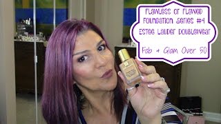 FlawlessFlawed Foundation Series 4💜Estee Lauder Doublewear Foundation for Mature Skin [upl. by Nicoline267]