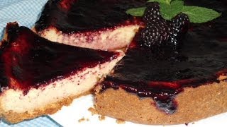 RECETA DE CHEESECAKE O PASTEL DE QUESO O REQUESONcomiendo rico y facil [upl. by Meekyh]