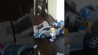 Lego car hits wall at 300 rpmscary [upl. by Deehsar578]