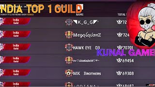 INDIA TOP 1 GUILD PLAYER 😈🔥 FREE FIRE X GUILD PLAYER ❤️🎮 [upl. by Nylknarf571]