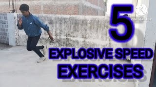 5 Explosive Speed Exercises  7phsh  Its help you to increase your Speed [upl. by Sekofski]