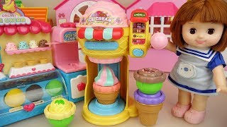 Baby Doll Ice cream shop cooking toys baby Doli play [upl. by Magna]