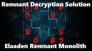 Mass Effect Andromeda Elaaden Remnant Monolith Decryption Puzzle Solution [upl. by Aseretairam]