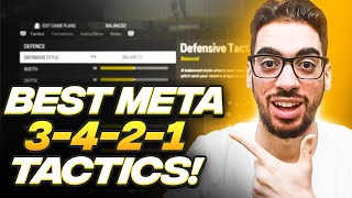 THE BEST META 3421 FORMATION amp CUSTOM TACTICS FOR EAFC 24 ULTIMATE TEAM [upl. by Mehetabel833]