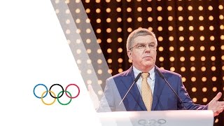 Highlights of the Presentations by the Host City Candidates  128th IOC Session [upl. by Reyam]