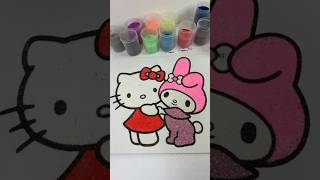 How to draw Hello Kitty and My Melody from kids [upl. by Maloney]