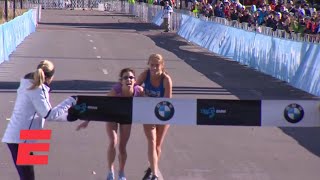 Marathoner heroically finishes Dallas Marathon with help of fellow runner  ESPN [upl. by Mcnamee164]