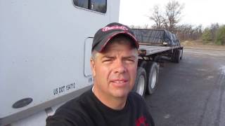 29 Tarping a Load of Fire Brick The Life of an Owner Operator Flatbed Truck Driver Vlog [upl. by Lauraine]