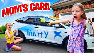 Trinity Spray Paints Moms Car Its Ruined [upl. by Anircam]