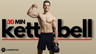 30 Min SHRED KETTLEBELL Workout  Full Body Explosive amp Controlled  Follow Along [upl. by Mccullough]