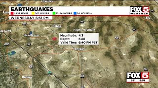 43magnitude earthquake shakes in Nevada [upl. by Burchett]