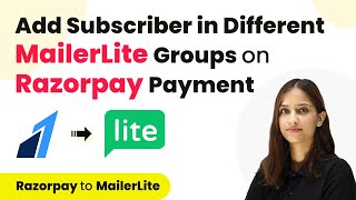 How to Add Subscriber in Different MailerLite Groups on Razorpay Payment  Razorpay to MailerLite [upl. by Yenttirb]