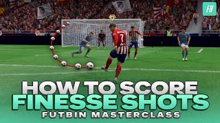 How to EFFECTIVELY Score FINESSE Shots in FC 24 [upl. by Aramoj]