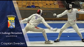 Challenge Bernadotte 2024 epee T16 Caspian P vs Conrad Seibæk Kongstad [upl. by Aneris]