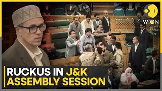 Chaos Erupts In JK Assembly As PDP MLA Proposes Resolution Against Article 370 Abrogation  WION [upl. by Sparks852]