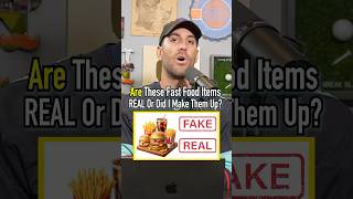 Do These FAST FOOD Items Exist Find Out shorts fastfood real fake guessinggame taste [upl. by Oruasi]