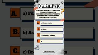 Quiz n° 73 Broncoconstrição quiz patologia saude [upl. by Renferd120]