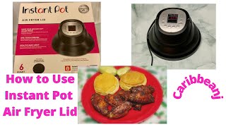 How To Use Instant Pot Air Fryer Lid Chicken Wings [upl. by Jerry]