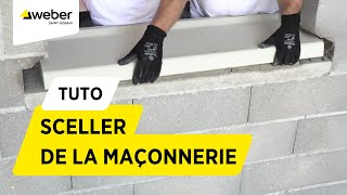 Comment sceller de petits éléments de maçonnerie   Weber [upl. by Tacklind]