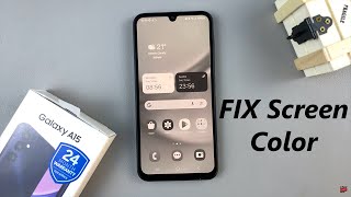 How To FIX Screen Color On Samsung Galaxy A15 [upl. by Kcired]