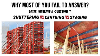 shuttering vs centering vs staging  What is shuttering in construction [upl. by Siuqaj]