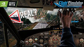 Flight Simulator 2024  Lukla Airport Edge  12 Slope Takeoff  Realistic RTX™ 3090 [upl. by Annola287]