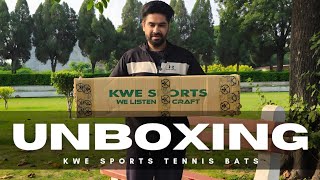 Unboxing KWE Sports Tennis Cricket Bats  Detail Review In Hindi [upl. by Niloc]