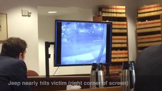 Surveillance video shows Jeep chasing down black teenager [upl. by Elysha]