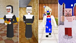 All Keplerians Games Minecraft Jumpscares  Evil Nun 1 2 Vs Ice Scream 6 Vs Mr Meat 2 [upl. by Odrarebe881]