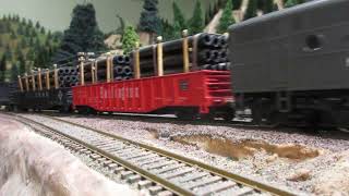 Great Northern Railway Nicks NYC F 3 diesels freight at Hillyard [upl. by Idieh443]