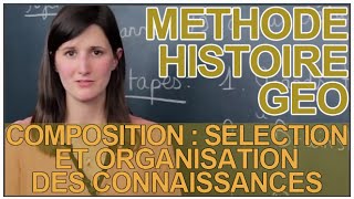 Composition  sélection et organisation des connaissances  HistoireGéographie  Les Bons Profs [upl. by Anot919]