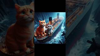 The kitten is missing part 5 Titanic version titanic cat cute cartoon [upl. by Norabel]