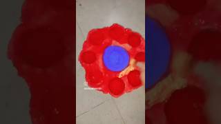 diy craft flower shape Diya decorateDiybysandhya22788 [upl. by Atsira]