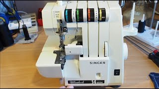 Singer Serger Threading  Model Ultralock 14u234 Overlocker [upl. by Frech383]