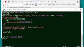 MQTT from Javascript [upl. by Nola483]
