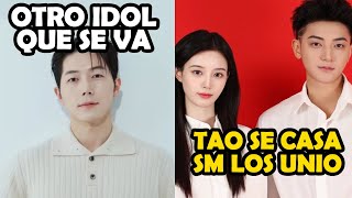 OTRO IDOL QUE SE VA  UN HIJO FUERA DEL MATRIMONIO  TAO SE CASÓ Y SM LOS UNIÓ  chismekoreano [upl. by Navarro]