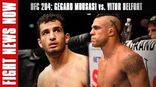 UFC 204 Gegard Mousasi vs Vitor Belfort Yoel Romero Returns amp More on Fight News Now [upl. by Gorlicki633]