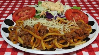 Easy Spaghetti with Ground Beef Recipe [upl. by Akinor]