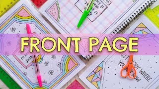 FRONT PAGE and BORDER DESIGN FOR SCHOOL PROJECT 💘 COVER PAGE DESIGN FOR ASSIGNMENT or JOURNAL [upl. by Nahsez]