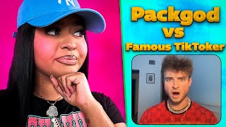 Packgod vs Famous TikToker REACTION [upl. by Anniroc]