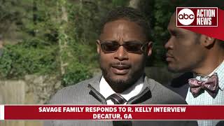 Jocelyn Savages family holds press conference to address R Kelly interview [upl. by Yelraf]