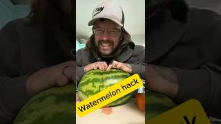 Open A Watermelon Nooo Waaay foodhack [upl. by Ynehpets171]