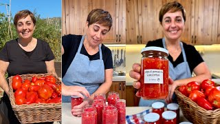 POLPA DI POMODORO A PEZZETTONI CONSERVA FATTA IN CASA Ricetta Facile  Fatto in Casa da Benedetta [upl. by Freudberg]