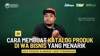 Cara Membuat Katalog di WA Bisnis  DesaPreneur01 [upl. by Boelter244]