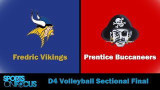 Prentice vs Fredric  WIAA D4 Sectional Final [upl. by Sadinoel]