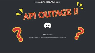 Discords API OUTAGE PROBLEM [upl. by Atirec]